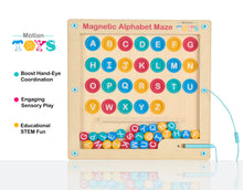 Load image into Gallery viewer, Mötlan Montessori Wooden Alphabet Place Maze
