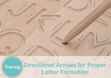 Load image into Gallery viewer, Mötlan Wooden Tracing Boards: Montessori Inspired Letters/Numbers Tracing
